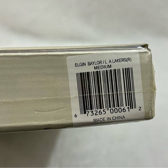 Vintage 90s Elgin Baylor Los Angeles Lakers NBA Locker Room Star Hangers Jersey - Picture 6 of 12